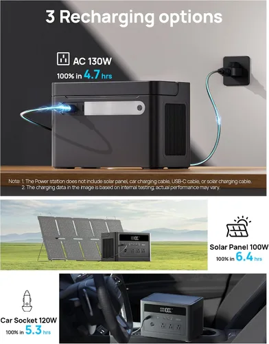 Vista 3 de DARAN Cubus600L Estación Eléctrica Portátil 576Wh Batería De Respaldo De