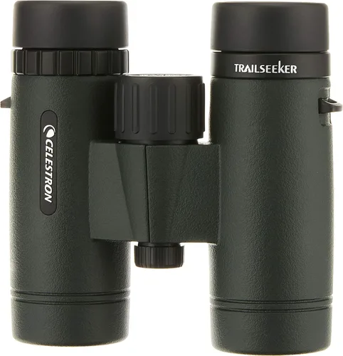 Vista 5 de Celestron 71400 Binoculares para rastrear, color verde militar.