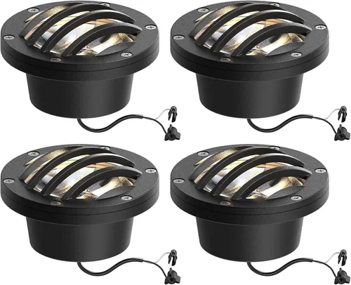 Vista 10 de GOODSMANN Luces LED de bajo voltaje para paisaje, 4 W, 12 V, 200 lúmenes, blanco cálido con conector de cable para terraza, escalón, jardín