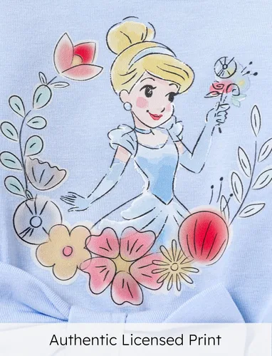 Vista 4 de Disney Vestido de tul de manga larga para bebé de princesa, disfraz de fiesta de cumpleaños