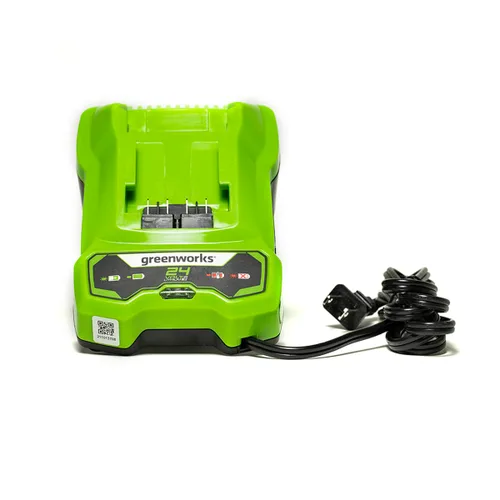 Vista 6 de Greenworks Inflador de neumáticos inalámbrico de 24 V (160 PSI) y cargador de batería