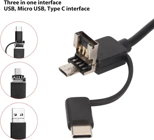 Vista 6 de Microscopio digital, microscopio USB de 50 a 1000x con soporte - 640 x 480 de mano USB HD microscopio cámara compatible con teléfono móvil Pad PC