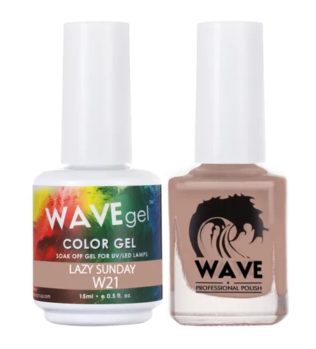 Vista 87 de WAVEGEL - Juego dúo de gel y esmalte de uñas a juego - Colección Simplicity - #P109 Blizzard I 0.5 onzas