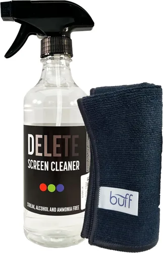 Vista 9 de Delete Kit de spray limpiador de pantalla, botella de 16 onzas y paño