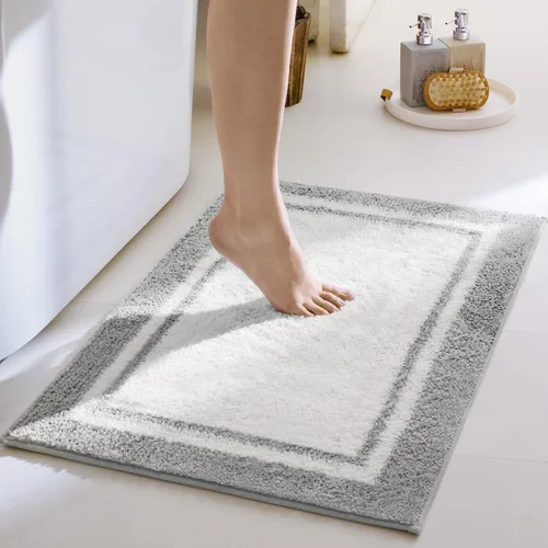 Vista 11 de GRANNY SAYS Alfombra de baño azul bebé de 16 x 24 pulgadas, alfombrilla