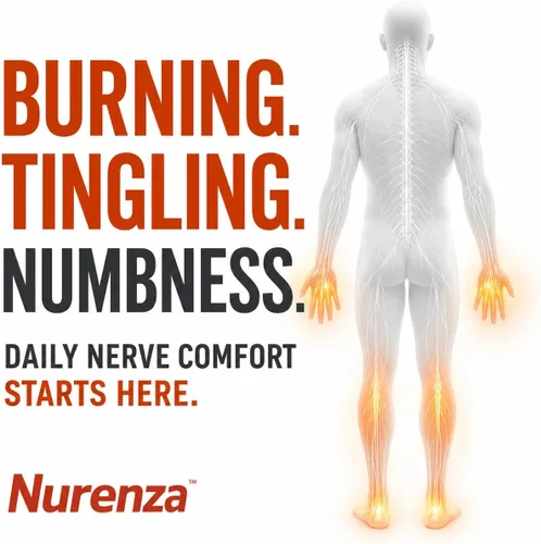 Vista 2 de Vita Sciences Suplemento de neuropatía Nurenza para la salud nerviosa y reparación rápida. Forma natural R-ALA 40x Fuerza con vitaminas