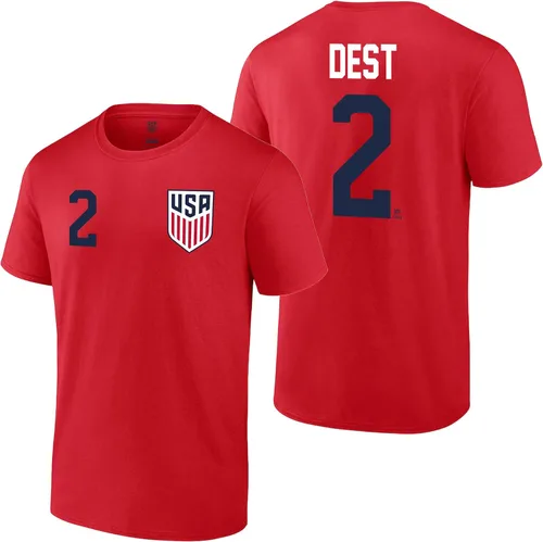 Vista 20 de Icon Sports Offical Licensed U.S. Soccer Federation USMNT Player Name and Number T-Shirt Gio Reyna Armada Escudo