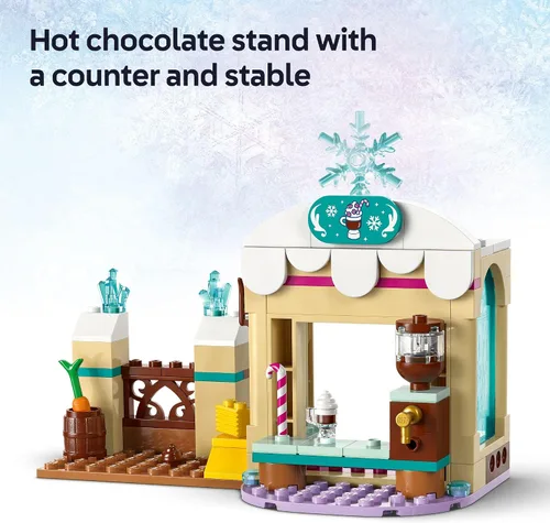 Vista 6 de LEGO Disney Frozen Anna's Sleigh Adventure Building Toy Set - Juguete de Frozen para niños pequeños con 2 minidolls de princesa de Disney, juego