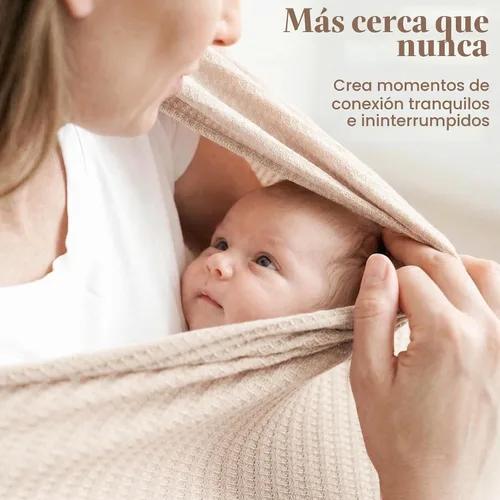 Vista 4 de Konssy - Funda de lactancia para lactancia materna, suave y transpirable, poncho de privacidad