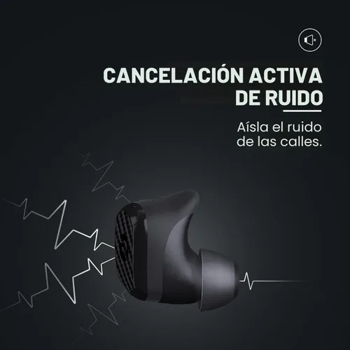 Vista 6 de Raycon Impact - Auriculares resistentes a impactos de grado militar, auriculares Bluetooth IP67 con sonido estéreo, 90 horas de duración de batería