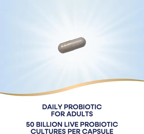 Vista 3 de Nature's Way Fortify Daily Probiotic + Prebiótico para hombres y mujeres, 50 mil millones de cultivos vivos, suplemento extra fuerte para la salud
