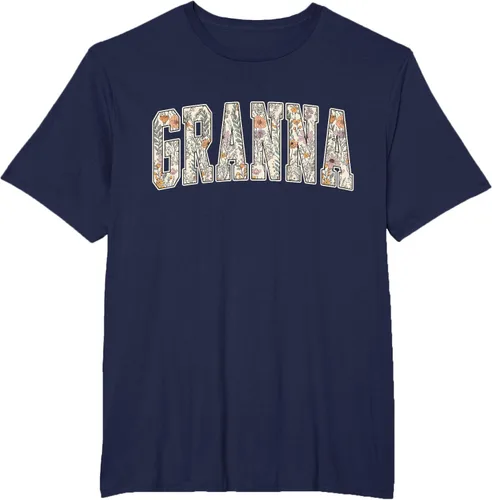 Vista 46 de Granna - Camiseta retro para el día de la madre Negro