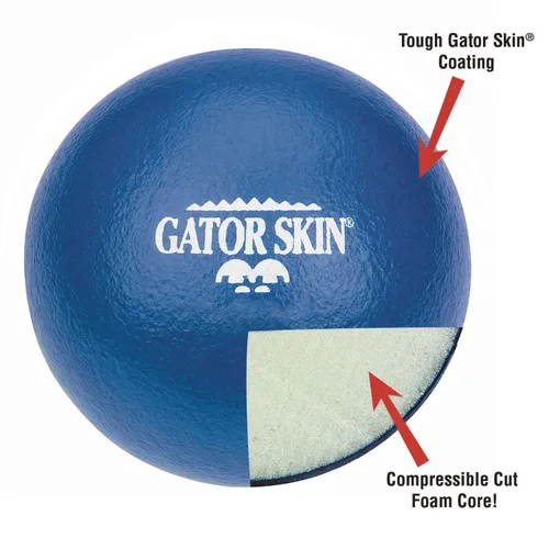 Vista 4 de Pelotas de espuma con revestimiento de poliuretano de 5 pulgadas de S&S Worldwide Gator Skin Junior. Pelotas suaves para niños sin picaduras