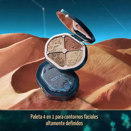 Vista 2 de FLORASIS Paleta de maquillaje de contorno de grabado floral de constelación (01 constelación)