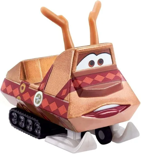Vista 2 de Disney Pixar Cars Holiday Christmas Special Edition Winter Series - Paquete de fundición a presión de 3 autos – Mater, Lightning McQueen y moto
