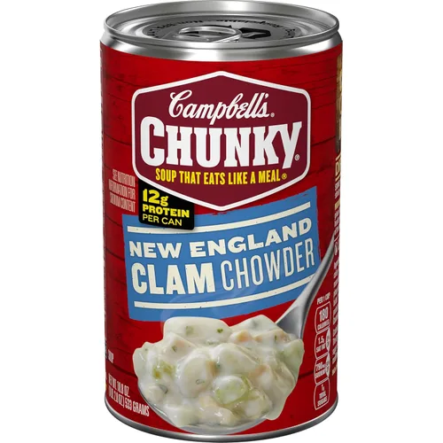 Vista 14 de Campbell's Chunky Sopa, sopa de almejas sazonadas OLD BAY, lata de 18.8 onzas (caja de 12)