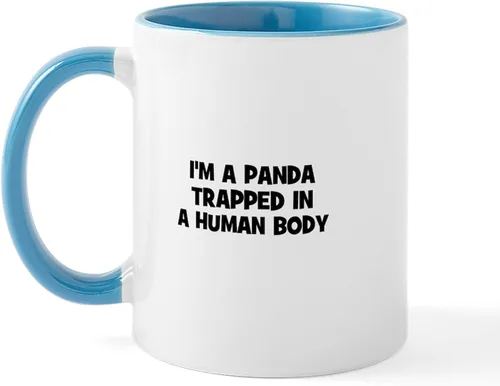 Vista 54 de CafePress Turtle And Panda - Taza de café de cerámica de 11 oz (11.0 fl oz)