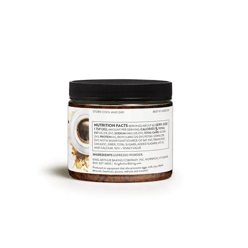Vista 3 de King Arthur Espresso en polvo: Extracto de horneado premium para un rico sabor a chocolate, tarro reutilizable de 3 onzas, certificado Kosher