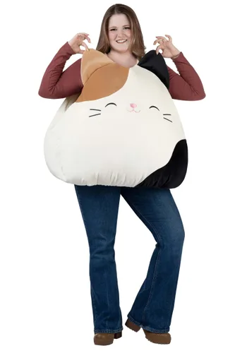 Vista 3 de Disfraz de adulto de Squishmallow Cam el Gato Multicolor