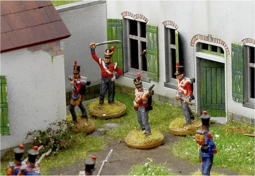 Vista 6 de Italeri 6197 Waterloo 1815 La Haye Sainte Diorama escala 1/72
