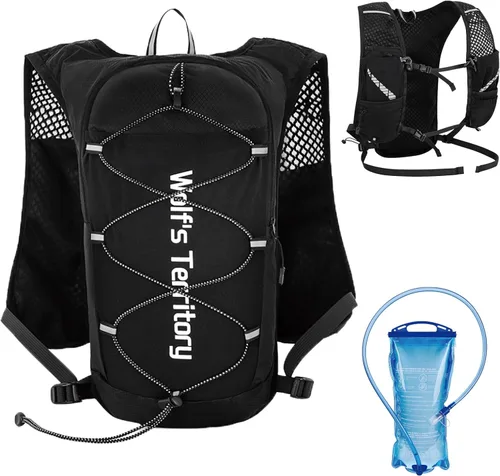 Vista 14 de TRIWONDER Mochila de hidratación para correr, chaleco de agua ligero para hombres y mujeres, paquete de agua de hidratación para ciclismo, correr