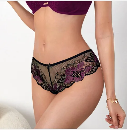 Vista 3 de Banamic Tangas sexy para mujer, ropa interior, tangas en T, espalda baja, hipster