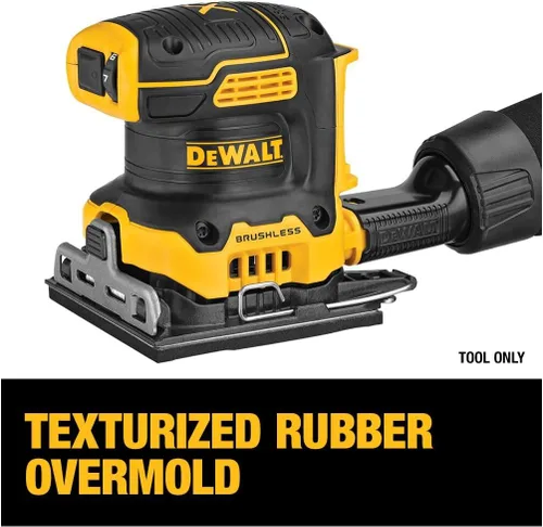Vista 15 de DEWALT Lijadora inalámbrica de velocidad variable de 1/4 hoja sin escobillas MAX XR de 20 V (solo herramienta) (DCW200B)