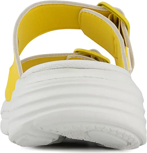 Vista 3 de LONDON FOG Neeta Comfort - Sandalias de plataforma para mujer con hebillas