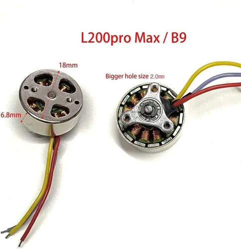 Vista 2 de Fit for L900 S1S S2S KF104 MAX E88 Evo Engines Parts Rc Drone Accessory Brushless Motor Multiple Sizes(1p fit L200 B9 7.4v)