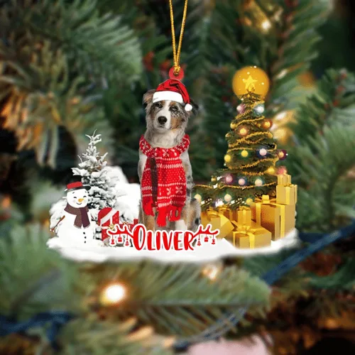 Vista 114 de NAZENTI Adorno personalizado de gato abisinio con árbol de pino, adorno de Navidad personalizado para perros amantes de las mascotas, colgante