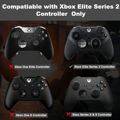 Vista 5 de IKPEK Lb Rb - Botón de parachoques de repuesto para Xbox One Elite Wireless Controller Series 2, botones de disparador de hombro, piezas de repuesto