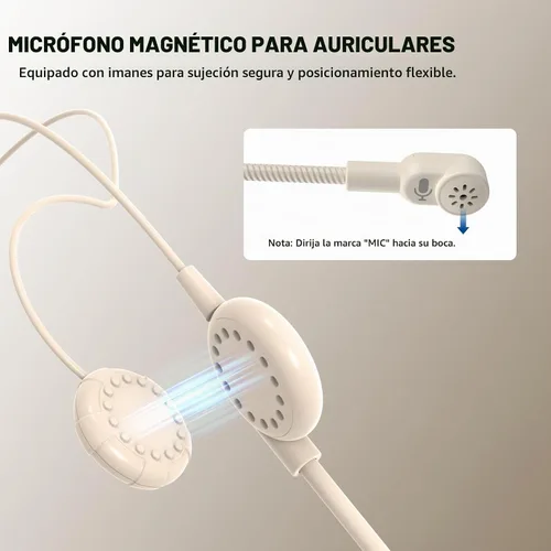 Vista 2 de NEEWER Auriculares de micrófono, pista mono para amplificador de voz con cable, conector TRS estándar de 0.138 in para profesores, entrenadores