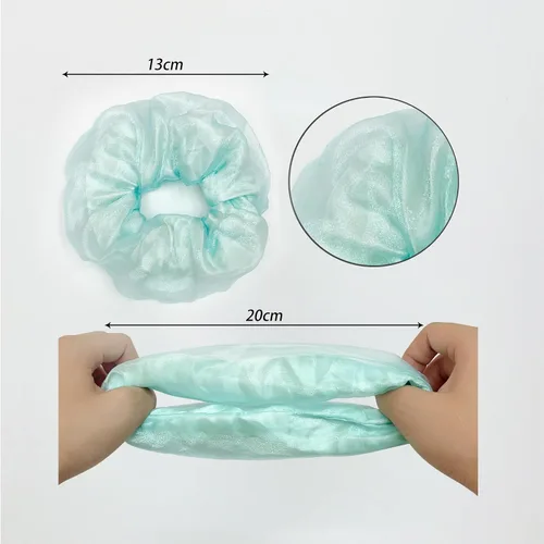 Vista 8 de Scrunchies LED, 18 piezas multicolor que brillan en la oscuridad suministros de fiesta, recuerdo de fiesta de neón, accesorios de festival rave