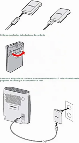 Vista 3 de Cargador UL compatible con Bose SoundLink Mini II y SoundLink Revolve Bluetooth cargador de altavoz y adaptador de pared Sleepbuds