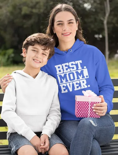 Vista 2 de Sudadera con capucha para mujer para el día de la madre mamá para esposa abuela mamá Best Ever
