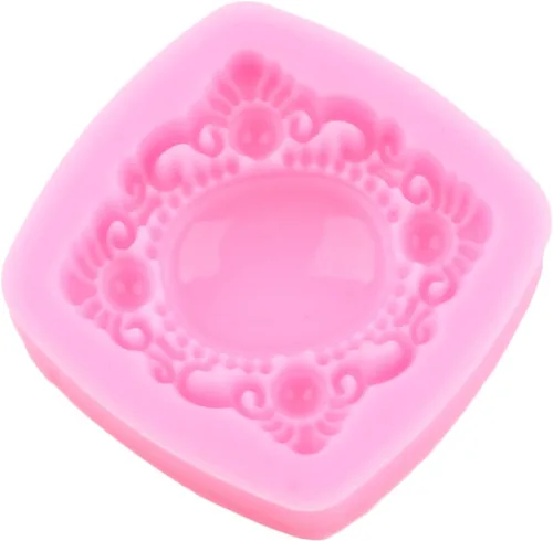 Vista 9 de Broche de diamante moldes de silicona, broche de joyas, molde de fondant, molde de chocolate para decoración de pasteles, decoración de cupcakes