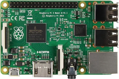 Vista 2 de Raspberry Pi 2 Escritorio Modelo B (CPU) Quad Core 900 MHz, 1 GB RAM, Linux)