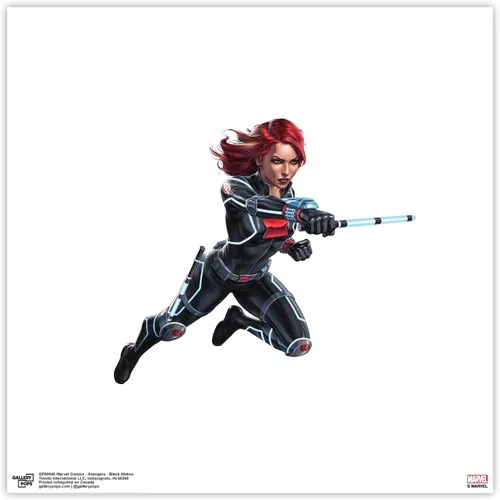 Vista 10 de Trends International Gallery Pops Marvel Comics Avengers - Póster de pared de viuda negra, 12 x 12 pulgadas, versión enmarcada en negro