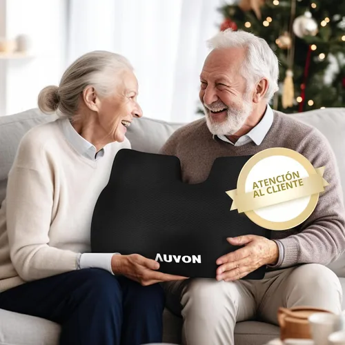 Vista 2 de AUVON Cojines antideslizantes para silla de ruedas con diseño delantero alto, trasero bajo y joroba, cojín de asiento ergonómico para optimizar
