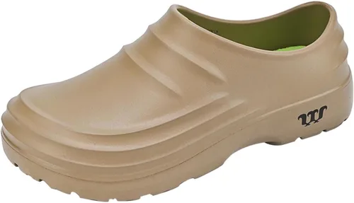 Vista 9 de Zuecos para mujeres y hombres, antideslizantes, impermeables, para el cuidado de la salud, zapatos de trabajo de seguridad para cocina, jardín