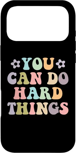 Vista 22 de Inspirational Women's Graphics - You Can Do Hard Things Case for iPhone 16