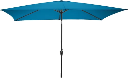 Vista 14 de Rectangular Patio Umbrella - 10ft Easy Crank Sun Shade with Push Button Tilt for Outdoor Furniture, Deck, Yard, or Pool by Pure Garden