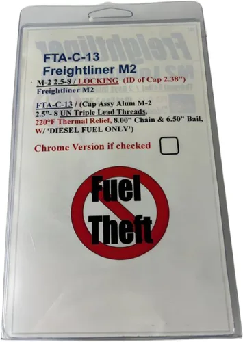 Vista 3 de Tapa de combustible para camiones Freightliner M2 - Sin bloqueo