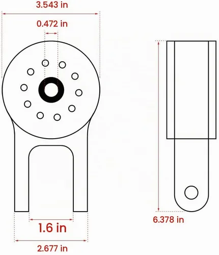 Vista 5 de Soporte de motor trasero de poliuretano de aluminio 85A de PTNHZ para 2013-2018 Ford Focus ST/RS Mazda Speed 3