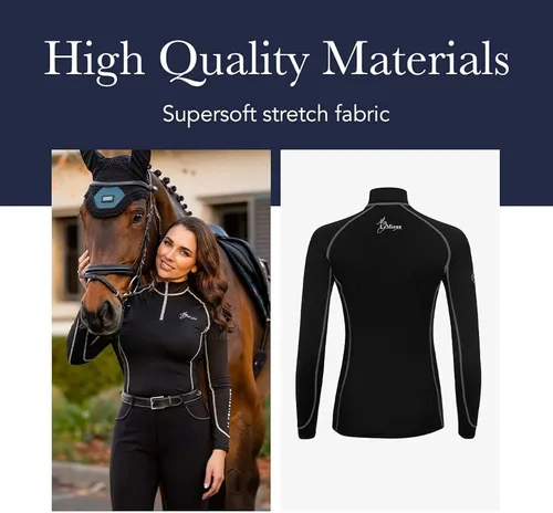 Vista 5 de LeMieux Womens Base Layer Top - Athletic Thermal Shirts - Equestrian Apparel & Gear for Horseback Riding