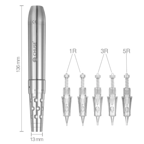 Vista 4 de CHUSE C18 Maquillaje Permanente Inalámbrico PMU Tatuaje Microblading Máquina Kit Suministros para Cejas Eyeliner Labios