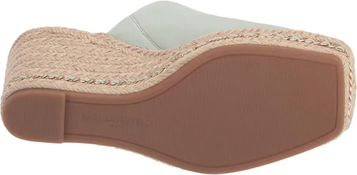 Vista 4 de KARL LAGERFELD Sandalias de cuña tipo alpargata para mujer