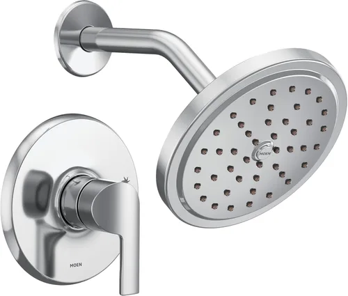 Vista 5 de Moen UTS2202EPBN Doux Collection M-CORE 2-Series - Juego de molduras de ducha con 1 mango, requiere válvula, níquel cepillado