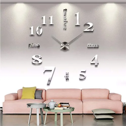Vista 8 de FASHION in THE CITY Relojes de pared grandes sin marco en 3D, diseño moderno, para decoración DIY, superficie de espejo, para sala, dormitorio, Café