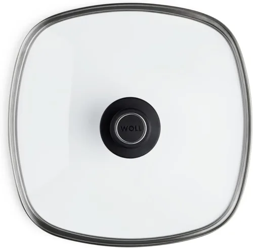 Vista 6 de Woll Tempered Glass with Stainless Steel Rim and Vented Knob Round Lid, 12", Clear